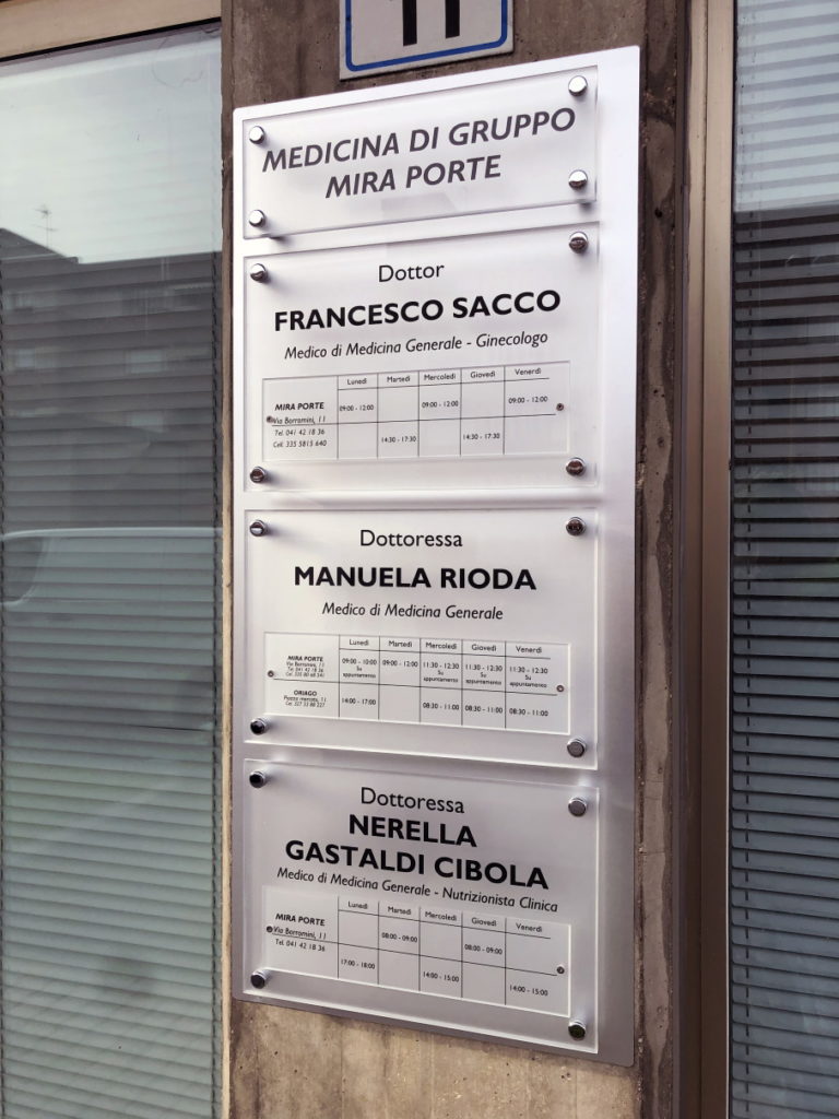 Sistema modulare di targhe